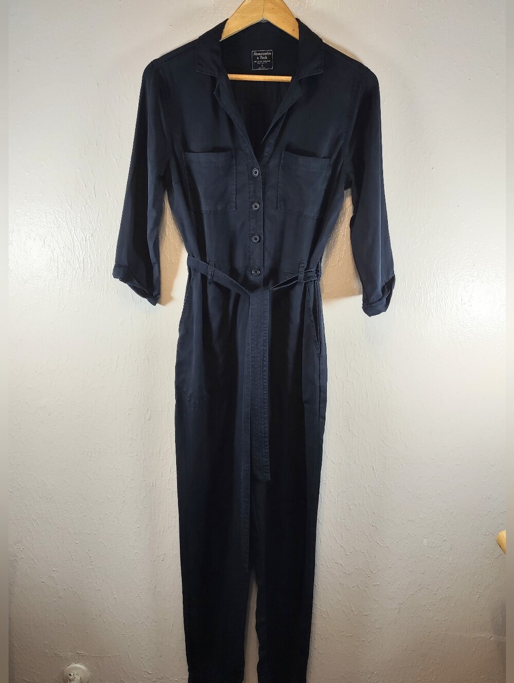 Abercrombie & Fitch Navy Jumpsuit Women's Size Small